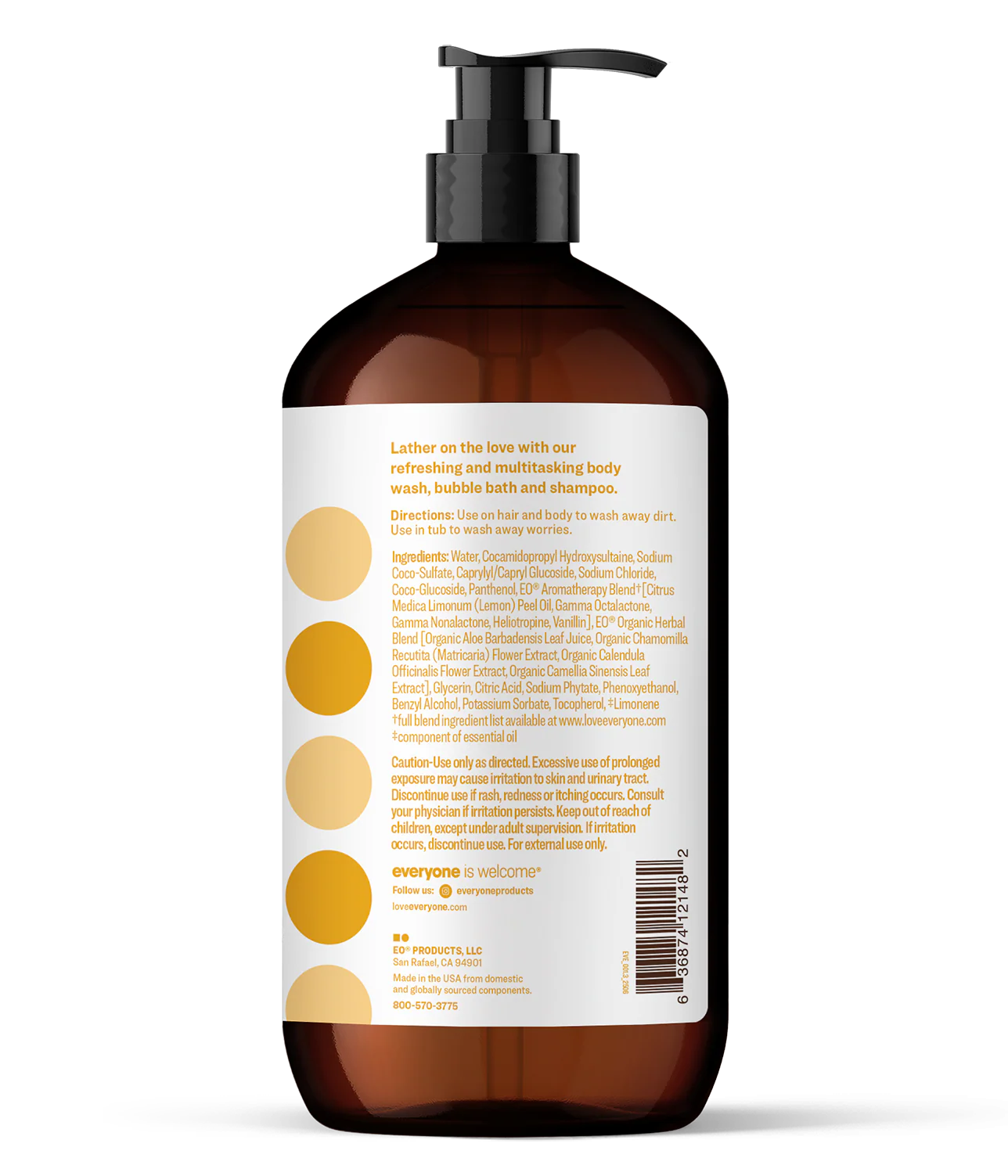 Coconut + Lemon 3in1 Soap 32 oz Case Pack of 6 - Image 3