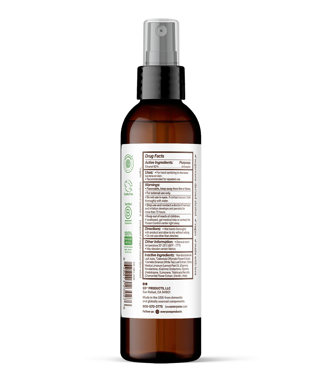 Coconut + Lemon Hand Sanitizer Spray - Image 12