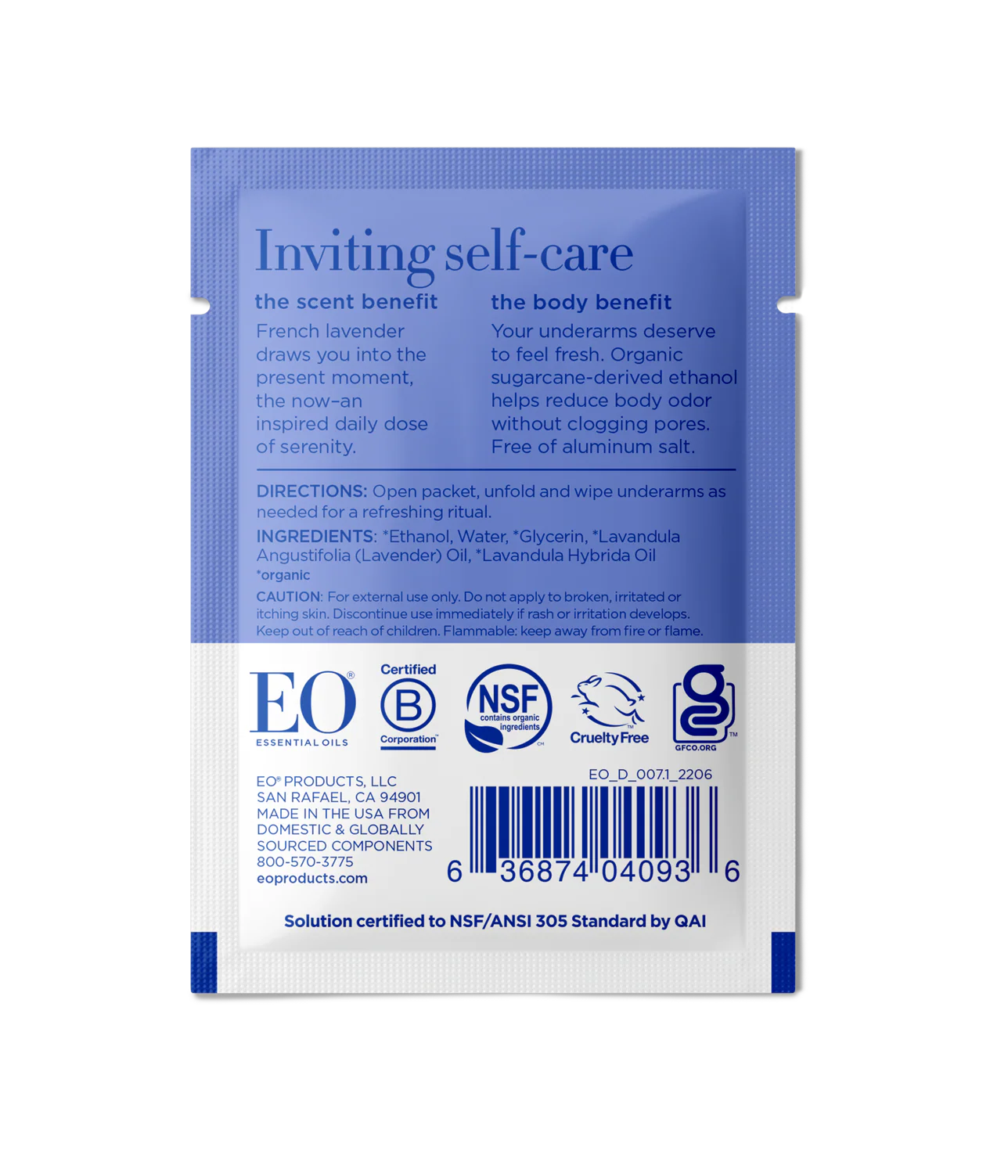 French Lavender Deodorant Wipes - Image 4