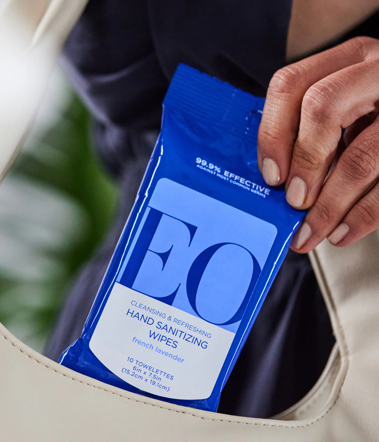 French Lavender Resealable Hand Sanitizer Wipes Case Pack of 10 - Image 3